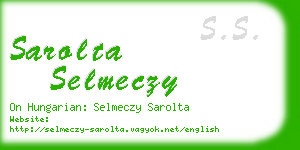 sarolta selmeczy business card